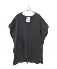 BEARDSLEY（ビアズリー）の古着「Vネックニットベスト」｜ブラック