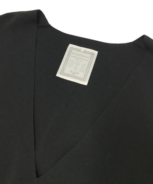 BEARDSLEY（ビアズリー）BEARDSLEY (ビアズリー) Vネックニットベスト ブラック サイズ:Fの古着・服飾アイテム