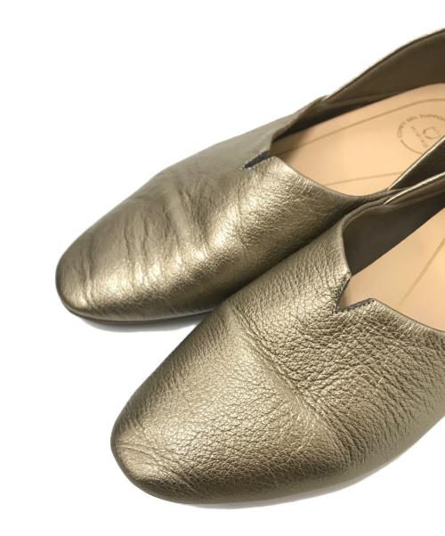 卑弥呼（ヒミコ）卑弥呼 (ヒミコ) ソフトフラットシューズ シルバー サイズ:23.5㎝の古着・服飾アイテム