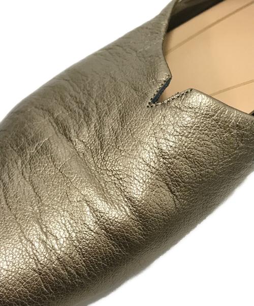 卑弥呼（ヒミコ）卑弥呼 (ヒミコ) ソフトフラットシューズ シルバー サイズ:23.5㎝の古着・服飾アイテム