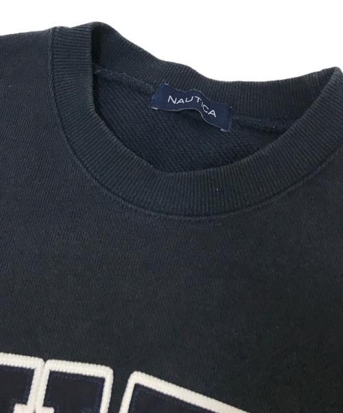 NAUTICA（ノーティカ）NAUTICA (ノーティカ) 刺繍ロゴクルーネックスウェット ネイビー サイズ:Mの古着・服飾アイテム