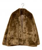 UNGRIDアングリッド）の古着「フェイクファージャケット」｜ブラウン