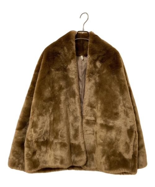 UNGRID（アングリッド）UNGRID (アングリッド) フェイクファージャケット ブラウン サイズ:Mの古着・服飾アイテム