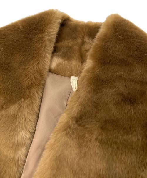 UNGRID（アングリッド）UNGRID (アングリッド) フェイクファージャケット ブラウン サイズ:Mの古着・服飾アイテム