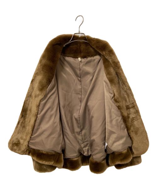 UNGRID（アングリッド）UNGRID (アングリッド) フェイクファージャケット ブラウン サイズ:Mの古着・服飾アイテム