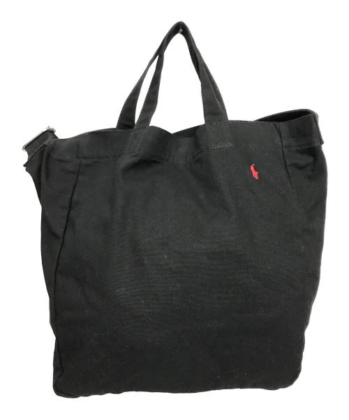 POLO RALPH LAUREN（ポロ・ラルフローレン）POLO RALPH LAUREN (ポロ・ラルフローレン) 2WAYキャンバスショルダーバッグ ブラック サイズ:下記参照の古着・服飾アイテム
