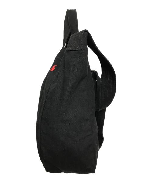 POLO RALPH LAUREN（ポロ・ラルフローレン）POLO RALPH LAUREN (ポロ・ラルフローレン) 2WAYキャンバスショルダーバッグ ブラック サイズ:下記参照の古着・服飾アイテム