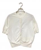 MACPHEEマカフィー）の古着「ドライコットン ハーフスリーブカーディガン」｜ホワイト