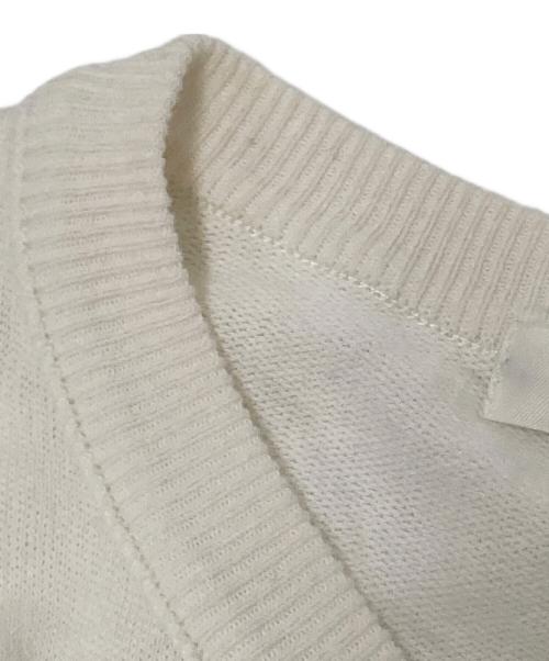 MACPHEE（マカフィー）MACPHEE (マカフィー) ドライコットン ハーフスリーブカーディガン ホワイト サイズ:Sの古着・服飾アイテム