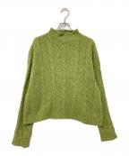 45Rフォーティファイブ・アール）の古着「シェットランドケーブル馬比古セーター」｜グリーン