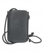 土屋鞄ツチヤカバン）の古着「レザースマホショルダー」｜ブラック