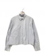 mizuiro-indミズイロインド）の古着「ショート丈シャツ」｜ブルー