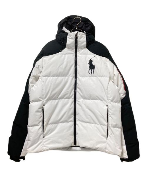 POLO RALPH LAUREN（ポロ・ラルフローレン）POLO RALPH LAUREN (ポロ・ラルフローレン) マイクロリップビッグポーニーダウンジャケット ホワイト サイズ:Lの古着・服飾アイテム