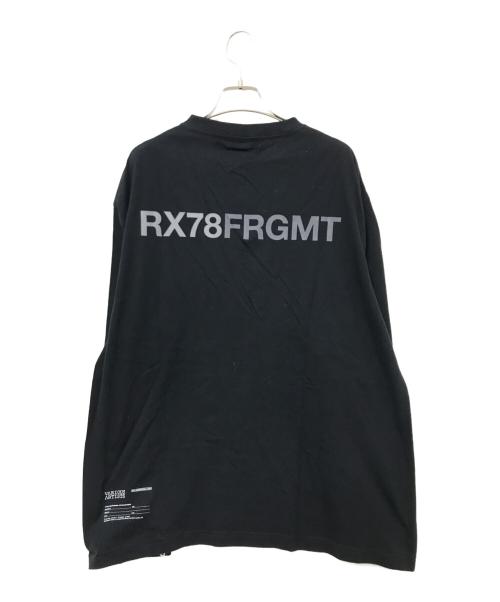 FRAGMENT DESIGN（フラグメントデザイン）FRAGMENT DESIGN (フラグメントデザイン) GUNDAM RX78FRGMT L/S TEE ブラック サイズ:Lの古着・服飾アイテム