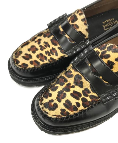 G.H.BASS&CO.（ジー・エイチ・バス・コー）G.H.BASS&CO. (ジー・エイチ・バス・コー) BLACK&LEOPARD RUG SOLE ブラック サイズ: 7 1/2の古着・服飾アイテム
