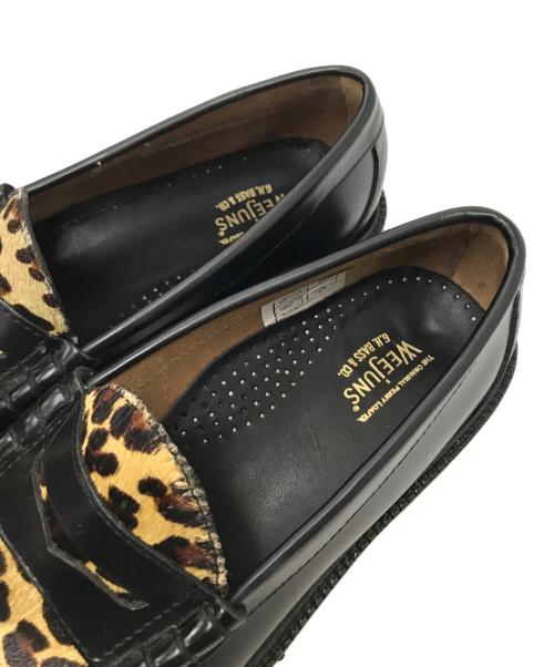 G.H.BASS&CO.（ジー・エイチ・バス・コー）G.H.BASS&CO. (ジー・エイチ・バス・コー) BLACK&LEOPARD RUG SOLE ブラック サイズ: 7 1/2の古着・服飾アイテム