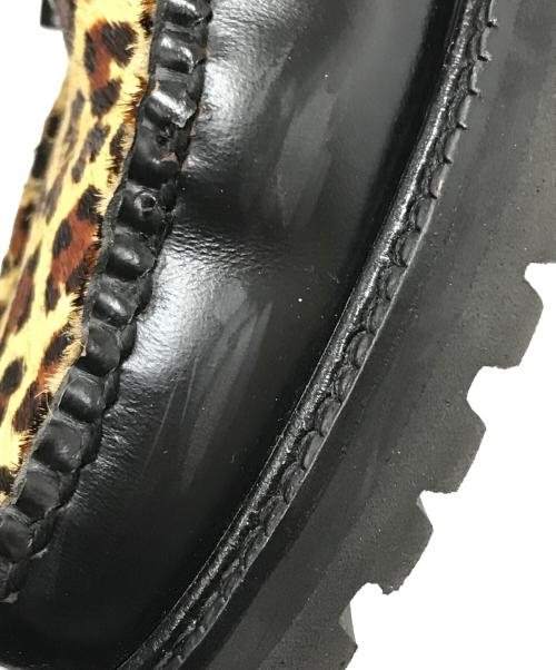 G.H.BASS&CO.（ジー・エイチ・バス・コー）G.H.BASS&CO. (ジー・エイチ・バス・コー) BLACK&LEOPARD RUG SOLE ブラック サイズ: 7 1/2の古着・服飾アイテム