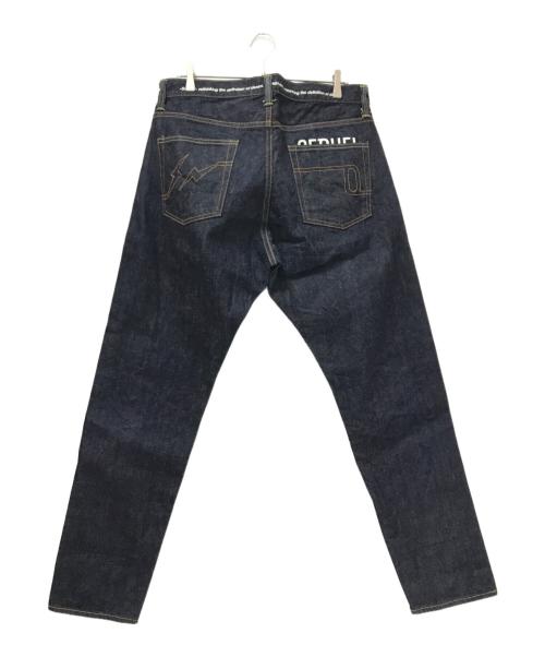 SEQUEL（シークエル）SEQUEL (シークエル) FRAGMENT DESIGN (フラグメントデザイン) リジットデニムパンツ インディゴ サイズ:Lの古着・服飾アイテム