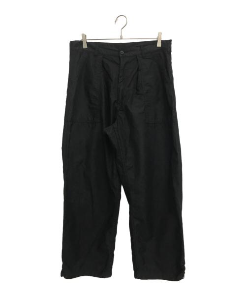 JOURNAL STANDARD（ジャーナルスタンダード）JOURNAL STANDARD (ジャーナル スタンダード) 綿麻ベルテッド キャノンベイカーパンツ ブラック サイズ:Lの古着・服飾アイテム