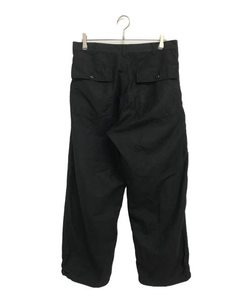 JOURNAL STANDARD（ジャーナルスタンダード）JOURNAL STANDARD (ジャーナル スタンダード) 綿麻ベルテッド キャノンベイカーパンツ ブラック サイズ:Lの古着・服飾アイテム