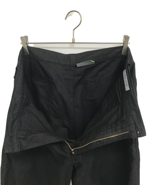 JOURNAL STANDARD（ジャーナルスタンダード）JOURNAL STANDARD (ジャーナル スタンダード) 綿麻ベルテッド キャノンベイカーパンツ ブラック サイズ:Lの古着・服飾アイテム