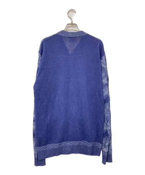 LANVIN en Bleu（ランバンオンブルー）LANVIN en Bleu (ランバンオンブルー) リネンジップアップジャケット ブルー サイズ:50の古着・服飾アイテム