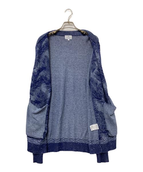 LANVIN en Bleu（ランバンオンブルー）LANVIN en Bleu (ランバンオンブルー) リネンジップアップジャケット ブルー サイズ:50の古着・服飾アイテム