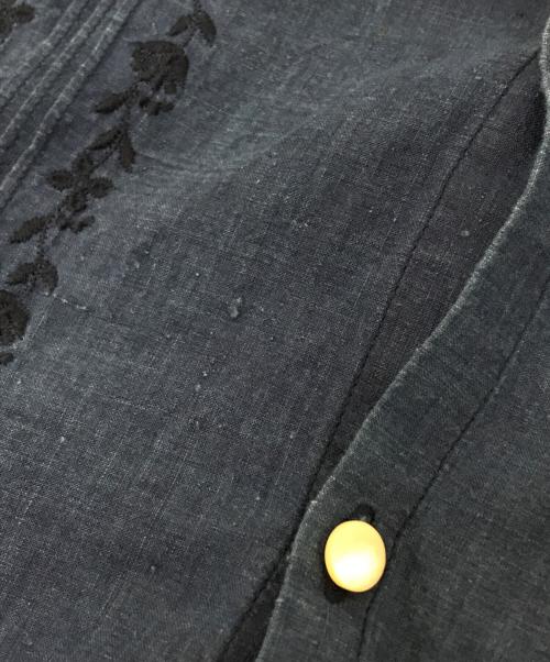 45R（フォーティファイブ・アール）45R (フォーティファイブ・アール) 藍インドカディdeステッチ馬ブラウス インディゴ サイズ:下記参照の古着・服飾アイテム