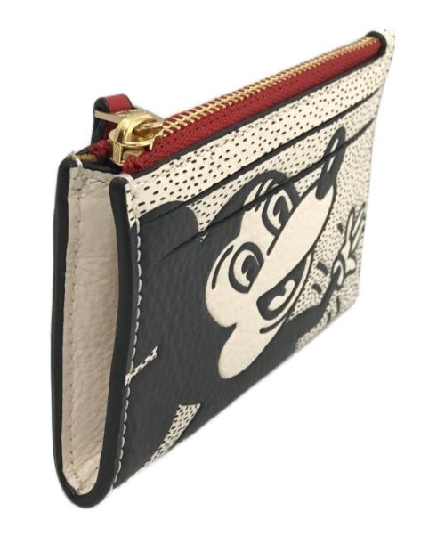 COACH（コーチ）COACH (コーチ) DISNEY (ディズニー) キースヘリング (キースヘリング) コインケース アイボリー×ブラックの古着・服飾アイテム