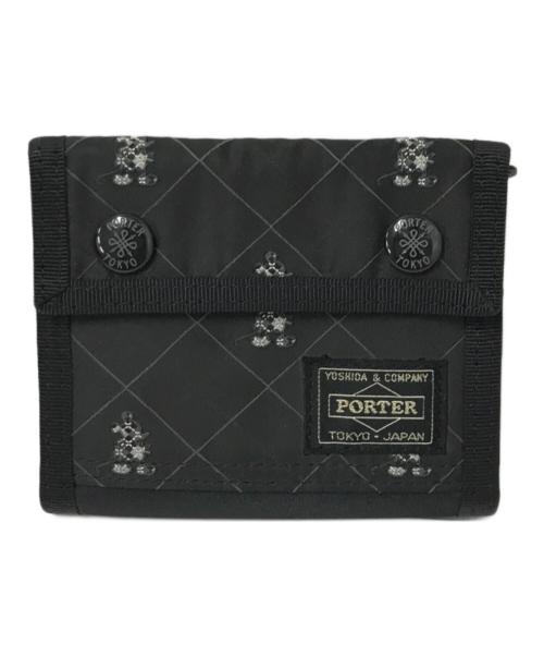 PORTER（ポーター）PORTER (ポーター) DISNEY (ディズニー) 財布 ブラック×ホワイト サイズ:下記参照の古着・服飾アイテム