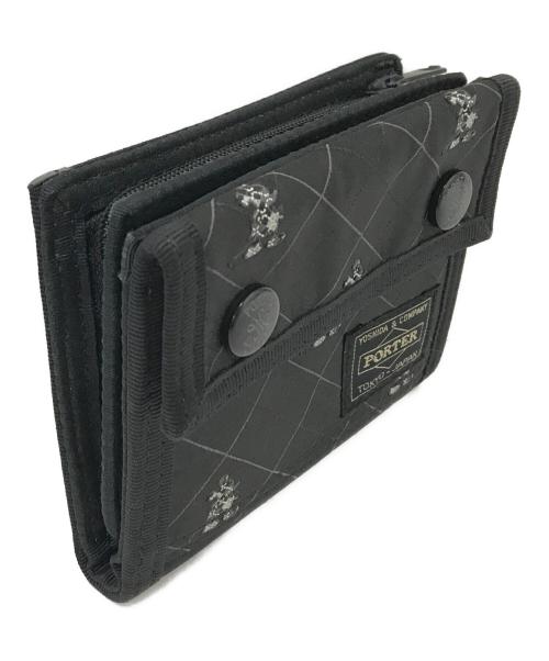 PORTER（ポーター）PORTER (ポーター) DISNEY (ディズニー) 財布 ブラック×ホワイト サイズ:下記参照の古着・服飾アイテム