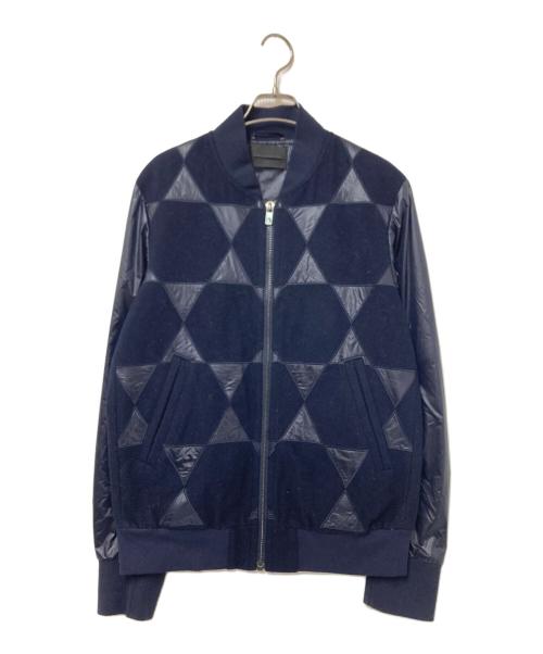 DIESEL Black Gold（ディーゼル ブラック ゴールド）DIESEL Black Gold (ディーゼル ブラック ゴールド) 切替ジャケット ネイビー サイズ:44の古着・服飾アイテム