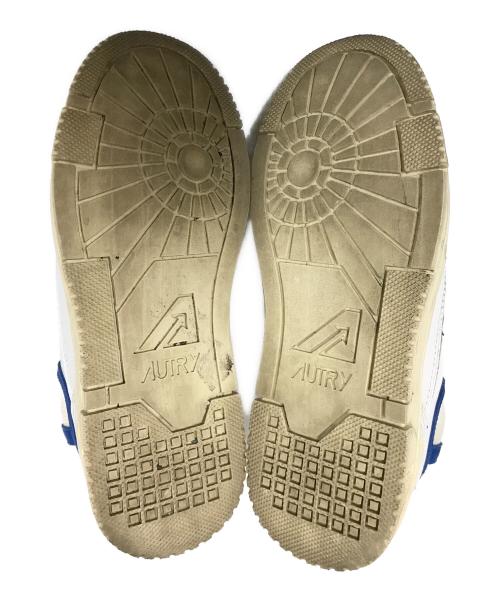 AUTRY（オートリ―）AUTRY (オートリ―) サイドロゴローカットスニーカー ホワイト×ブルー サイズ:37の古着・服飾アイテム