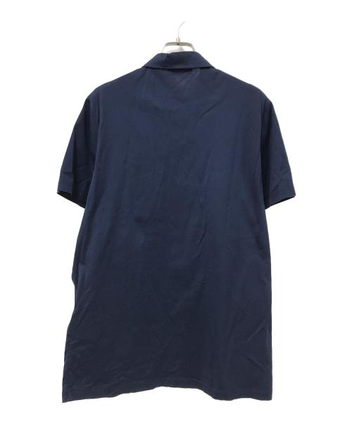 PRADA（プラダ）PRADA (プラダ) ポロシャツ ネイビー サイズ:Mの古着・服飾アイテム
