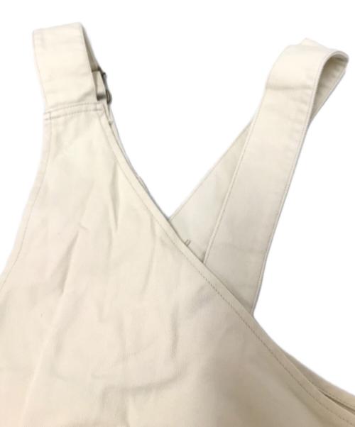 CURRENTAGE（カレンテージ）CURRENTAGE (カレンテージ) ワイドデニムサロペット アイボリー サイズ:1の古着・服飾アイテム