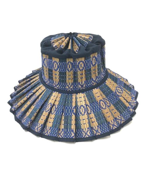 Lorna Murray（ローナマーレイ）Lorna Murray (ローナマーレイ) カプリハット ブルー サイズ:Mの古着・服飾アイテム