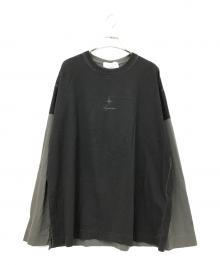 SUPREME×STONE ISLAND（シュプリーム×ストーンアイランド）の古着「ロングスリーブカットソー」｜ブラック×グレー