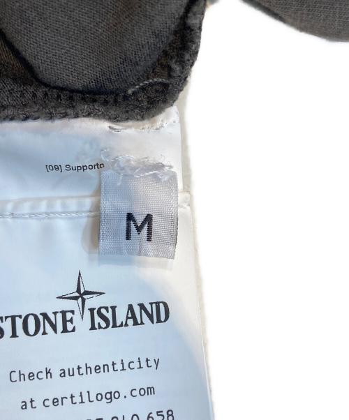 SUPREME（シュプリーム）SUPREME (シュプリーム) STONE ISLAND (ストーンアイランド) ロングスリーブカットソー ブラック×グレー サイズ:Mの古着・服飾アイテム