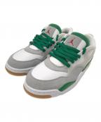 NIKEナイキ）の古着「AIR JORDAN 4 RM」｜ホワイト×グリーン