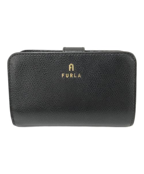 FURLA（フルラ）FURLA (フルラ) カメリアコンパクトウォレット ブラック サイズ:下記参照の古着・服飾アイテム
