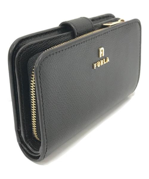 FURLA（フルラ）FURLA (フルラ) カメリアコンパクトウォレット ブラック サイズ:下記参照の古着・服飾アイテム
