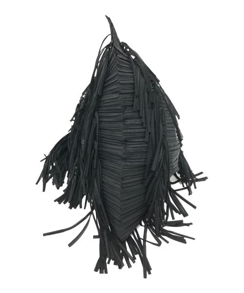 PLEATS PLEASE（プリーツプリーズ）PLEATS PLEASE (プリーツプリーズ) フリンジプリーツハンドバッグ ブラック サイズ:下記参照の古着・服飾アイテム