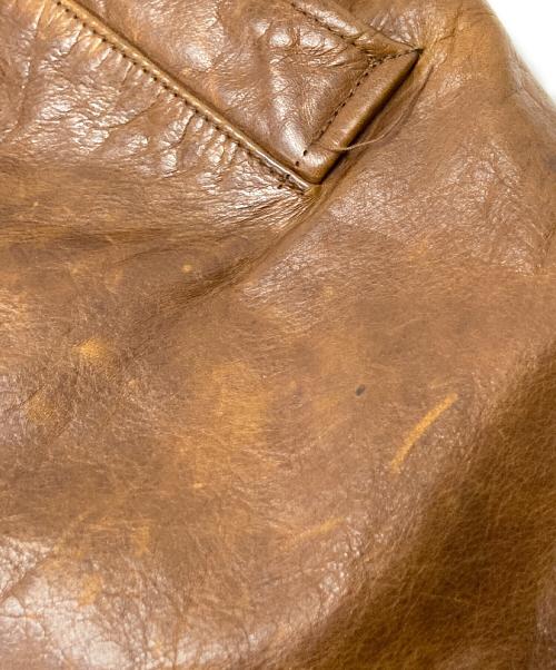 GAP（ギャップ）GAP (ギャップ) レザーカーコート ブラウン サイズ:Lの古着・服飾アイテム