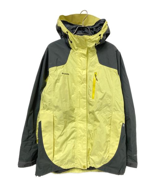 Columbia（コロンビア）Columbia (コロンビア) マウンテンパーカー イエロー×グレー サイズ:Lの古着・服飾アイテム