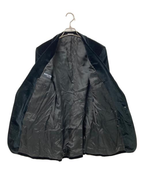 DOLCE & GABBANA（ドルチェ＆ガッバーナ）DOLCE & GABBANA (ドルチェ＆ガッバーナ) ベロアジャケット ブラック サイズ:下記参照の古着・服飾アイテム