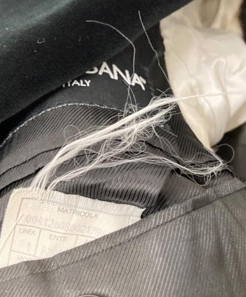 DOLCE & GABBANA（ドルチェ＆ガッバーナ）DOLCE & GABBANA (ドルチェ＆ガッバーナ) ベロアジャケット ブラック サイズ:下記参照の古着・服飾アイテム