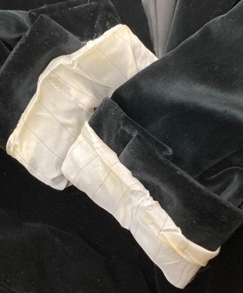 DOLCE & GABBANA（ドルチェ＆ガッバーナ）DOLCE & GABBANA (ドルチェ＆ガッバーナ) ベロアジャケット ブラック サイズ:下記参照の古着・服飾アイテム