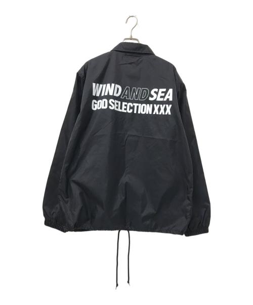 GOD SELECTION XXX（ゴッド セレクション トリプルエックス）GOD SELECTION XXX (ゴッドセレクショントリプルエックス) WIND AND SEA (ウィンダンシー) コーチジャケット ブラック サイズ:Mの古着・服飾アイテム