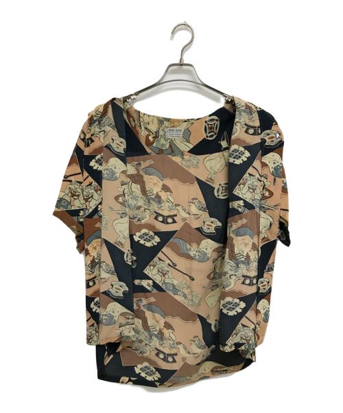 Sun Surf SPECIAL EDITION（サンサーフ・スペシャルエディション）Sun Surf SPECIAL EDITION (サンサーフ・スペシャルエディション) JAPAN OLDEN TALES ブラック×ブラウン サイズ:Sの古着・服飾アイテム