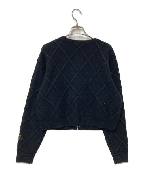 Ameri（アメリ）Ameri (アメリ) FLOWER EMBROIDERY CARDIGAN ブラック サイズ:Mの古着・服飾アイテム